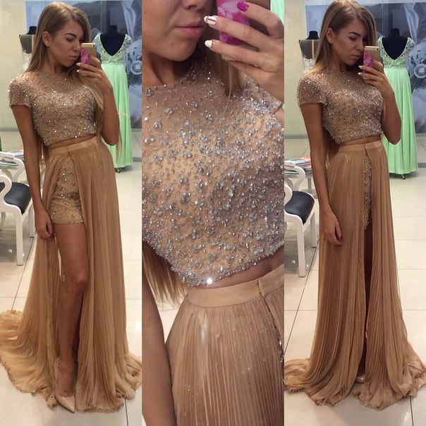 New Arrival Customize Beading Chiffon Prom Dress Sleeveless