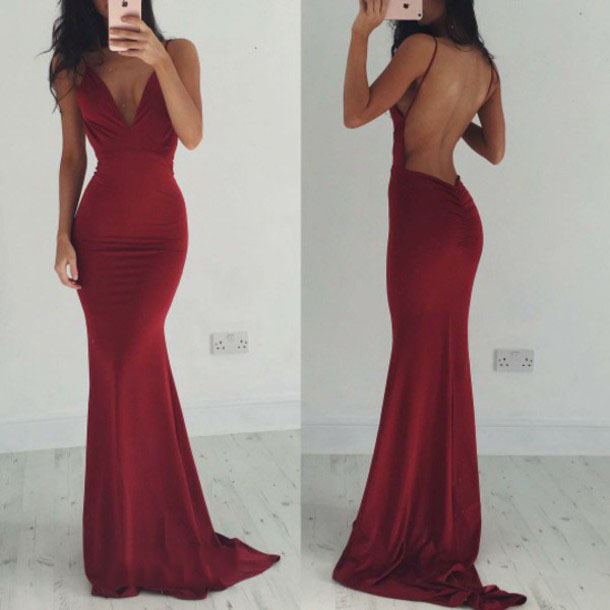 backless maxi prom dress