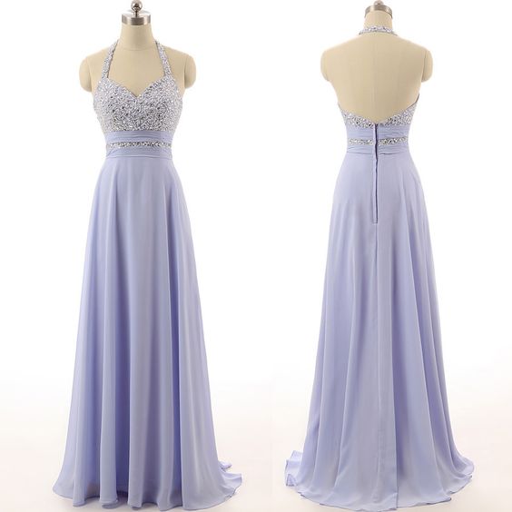 Sweetheart Halter Prom Dress