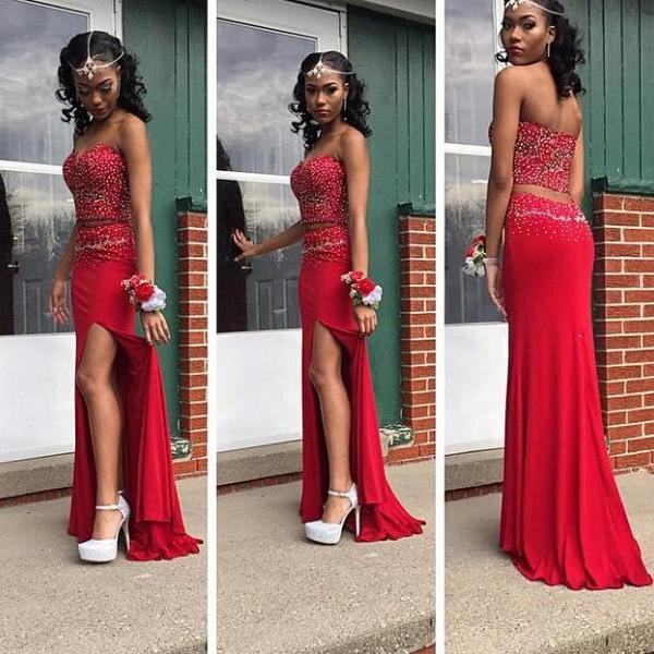 Ball Dresses with Slit