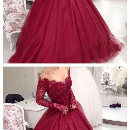 Charming Prom Dress, Elegant Tulle Prom Dress, Long Evening Dress   cg7044 main image 1