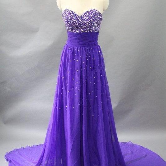 High Quality Sparkle Purple Prom Gown 2017, Sparkle Prom Dresses ...