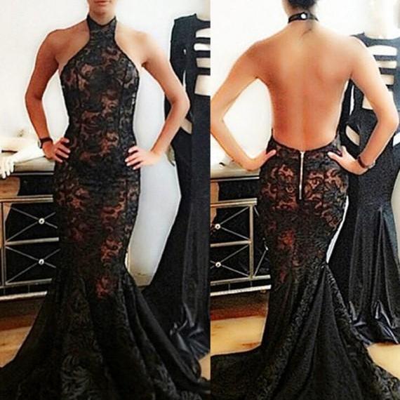 Look Elegant in Ivory Mermaid Prom Dress with Applique and Ruffles